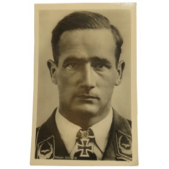 Luftwaffe - Postcard  Ritterkreuzträger Hauptmann Gordon Gollob. Espenlaub militaria